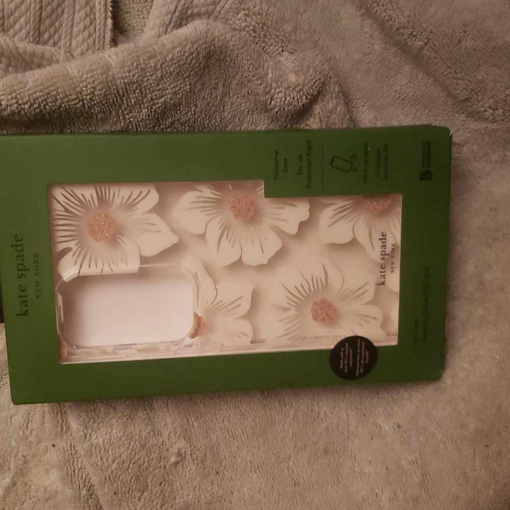 Kate Spade White Floral Protective Case for Samsung Galaxy S24 Ultra